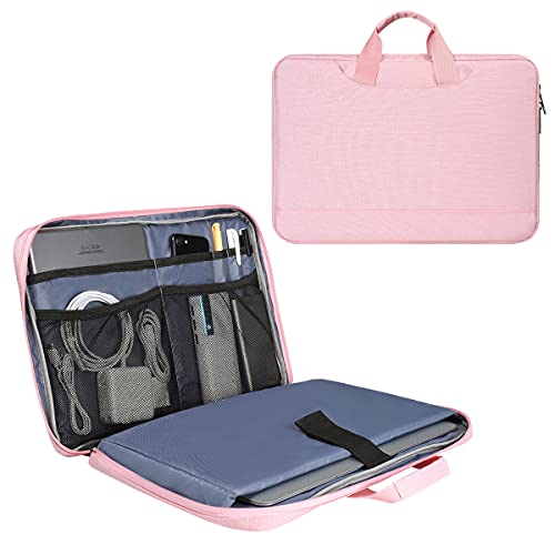 11.6-12.9 Inch Laptop Bag Sleeve Women Ladies TSA Briefcase for Macbook Neo 13 A18 Pro A3404, 13" iPad Pro M5 M4, iPad Air 13 M4 M3 2026 2025, iPad 12.9", Acer Lenovo Dell Chromebook 11.6" Case, Pink by imComor - Used condition - US$12.19