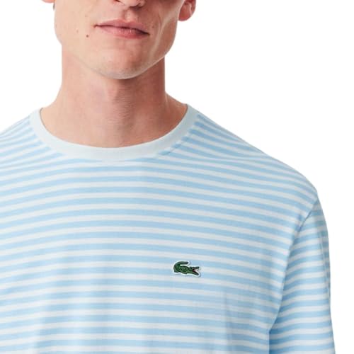Lacoste Men's Short Sleeve Classic Fit Stripped Crew Neck Tee Shirt2