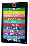 LEotiE SINCE 2004 Tin Sign Metal Plate Decorative Sign Home Decor Plaques Sign Subway Metal Plate 8X