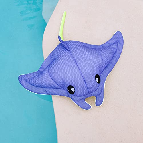 Big Joe Pool Petz Large Manta Ray Animal Pool Toy Float, Manta Ray Shape Mesh, Quick Draining Fabric, 3.5 feet by Big Joe - Used condition - Image 6