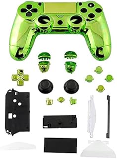 CASE SKIN CARCAÇA CROMADA PARA CONTROLE MOD JDM-001, JDM-011 E JDM-020 PARA PLAYSTATION4 PLAY 4 PS 4 VERDE