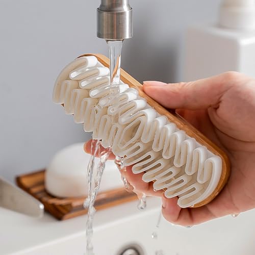 1 Stück wildlederbürste,schuhbürste,schuhputzbürste,Nubukbürste mit Krepplamellen,Holz Kreppbürste,Schuhbürste Wildleder Pflege,für Velours Rauleder Reinigung