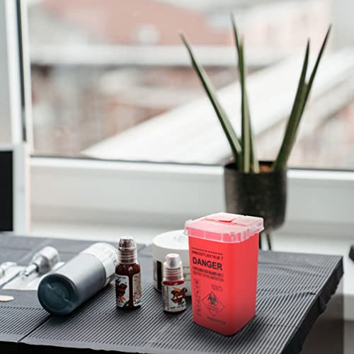 Fomiyes 2Pcs Sharps Disposal Container Sharps And Biohazard Waste Disposal Container For Diabetics Personal Size Travel And Daily Personal Use #TOP4