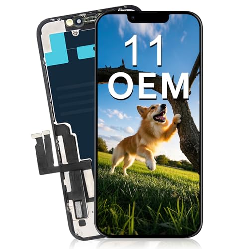 6.1”OEM Premium for iPhone 11 Screen Replacement A2111 A2221 A2223 Digitizer LCD Display with Frame Assembly(OEM,No Tools)