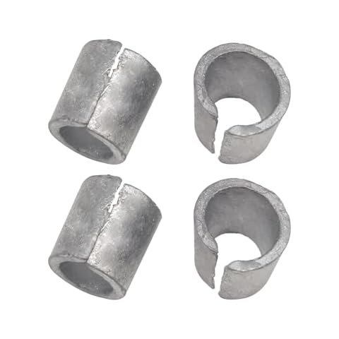 Icyhaws 2 Pair Battery Adaptor Sleeves, Car Battery Terminal Shim Universal Car Accessories Positive & Negative Post Battery Terminal Adapter, Battery Terminal Adapter Positive Post Shim Lead Cover