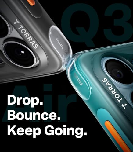Image of TORRAS Ostand Q3 Air Original for S26 Ultra Case, 360 Magnetic Stand, MagSafe Compatible, Airbag Mil-Grade Drop Tested, Shockproof Galaxy S26 Ultra Back Cover, Shadow Black