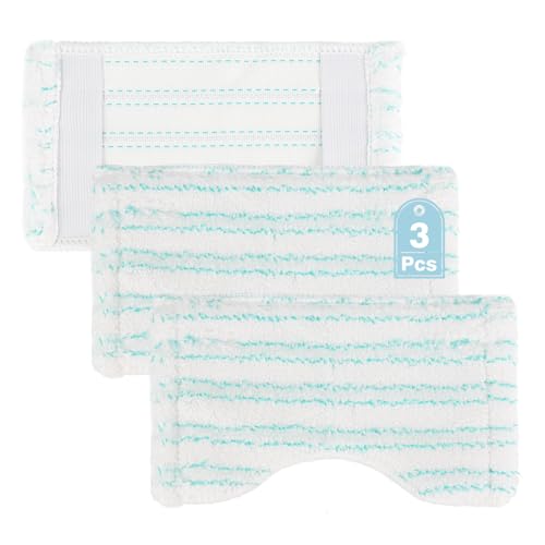 Tesmotor Set di 3 rivestimenti di ricambio per tergicristalli Leifheit Bath Cleaner Micro Duo, in microfibra con setole speciali, per tergicristalli e braccio telescopico, ideale per bagno e doccia