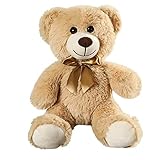 【HOHE QUALITÄT SICHERES MATERIAL】Diese bunten Teddybären bestehen aus hochwertigem langem Plüsch-Stoff und der Füllstoff ist Feder-PP-Baumwolle, die sich sehr angenehm anfühlt. Wenn Sie es in Ihren Armen halten, fühlen Sie sich wohl und elastisch, mit einem glatten Gefühl und einer zarten Textur.