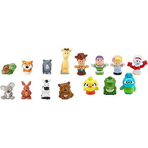 Fisher-Price Little People Animal Friends & Disney Toy Story 4, 7 Friends Pack by Little People