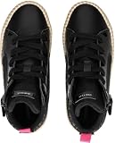 Geox J MIRROLESS Girl Sneakers, czarne, rozmiar 32 EU, czarny, 32 EU