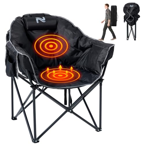 ABORON Oversized Heated Folding Chair