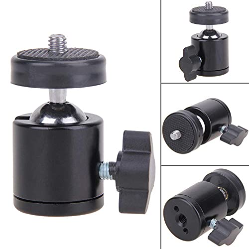 Coku Universal Tripod Mount Holder & Monopod Holder Clip for Mobile Camera Adjustable Smartphone Clip Clipper Compatible with All Smartphones (Black) (Tripod Head)