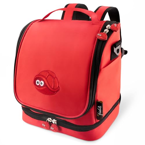Sac à dos Toniebox rouge avec chargeur intégré pour 20 figurines