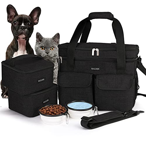 BAGLHER | Doppelschichtige Haustier-Reisetasche, multifunktionale Reise-Aufbewahrungstasche Cover