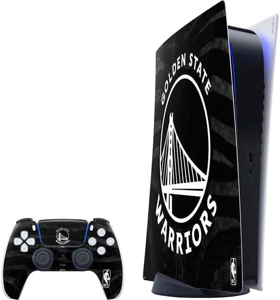 Skinit Decal Gaming Skin Compatible with PS5 Digital Edition Bundle - Officially Licensed NBA Golden State Warriors Canvas Design