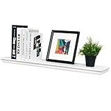 WELLAND 8' Deep Floating Shelves Wall Mounted Shelf (White, 36inch)