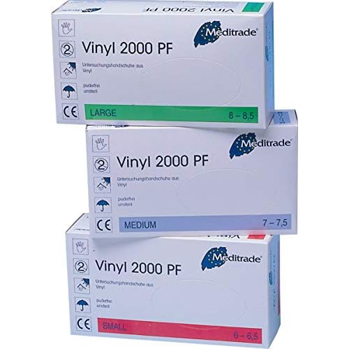 Vinyl, Untersuchungs - Einmalhandschuh, Größe M (1x100 Stück)