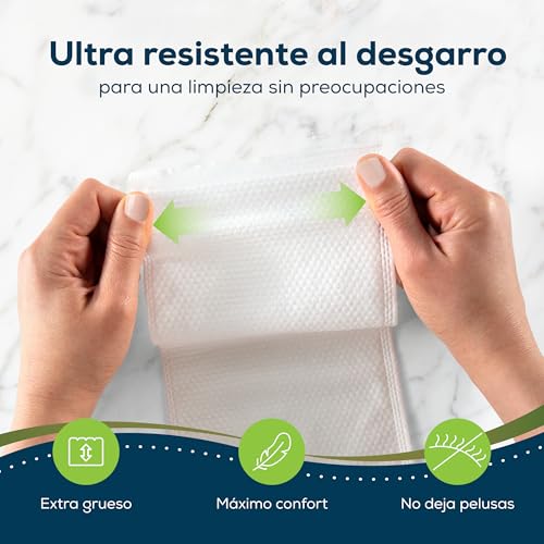 Miniatura 5 de Sensalou Guantes De Lavado Húmedos Desechables Para Adultos 8 Unidades Toallitas Lavables Humedecidas Para Higiene Corporal Sin Agua Suaves Para La Piel En Cuidado De Personas Mayores Encamadas