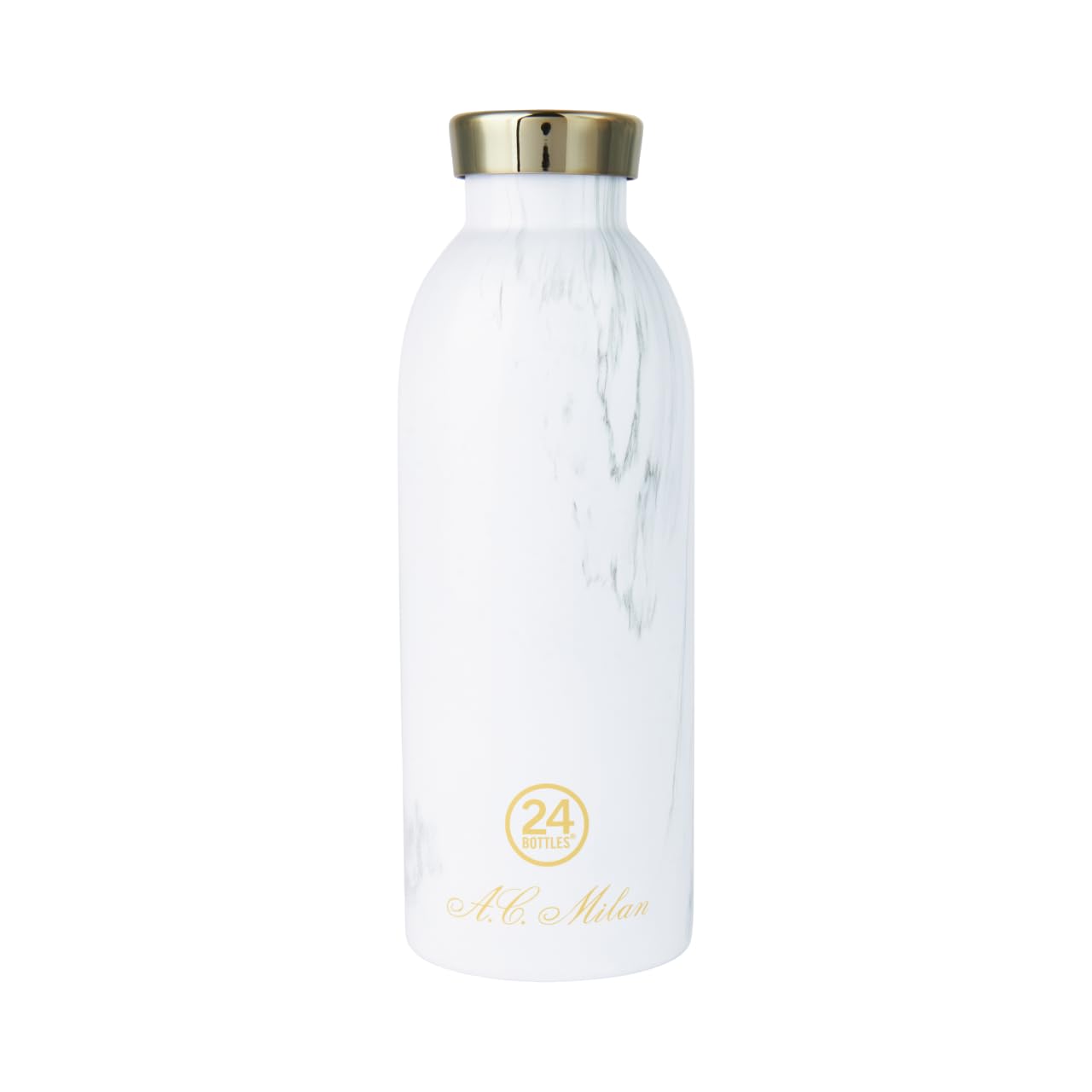 AC Milan Borraccia Termica Celebrativa del 125° Anniversario da 500ml, Tappo Ermetico, per Bevande calde o fredde, 24 Bottles