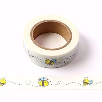 Little Bee Craft Tape - 5/8"x393" Matte Decorative Masking Tape DIY Scrapbooking Craft Supplies