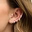 F:Flower Hoop Earrings Set