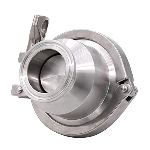 DERNORD Sanitary Check Valve - One Way Flow - 1.5" Tri Clamp Style, Stainless Steel 304, FKM Gasket (1.5" Tri Clamp Check Valve) - Thumbnail 5