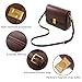 MoreFarther Shoulder Bags for Women, Genuine Leather Crossbody Purses Vintage Handbags-Adjustable Strap Leather Crossbody for Travel(Coffee)