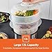 Geepas 3-Tier Food Steamer, 12L Capacity | Electric Vegetable Steamer with BPA Free Removable Baskets For Healthy Steam Cooking | 75 Minutes Timer & 1000W Power | Stainless Steel Housing