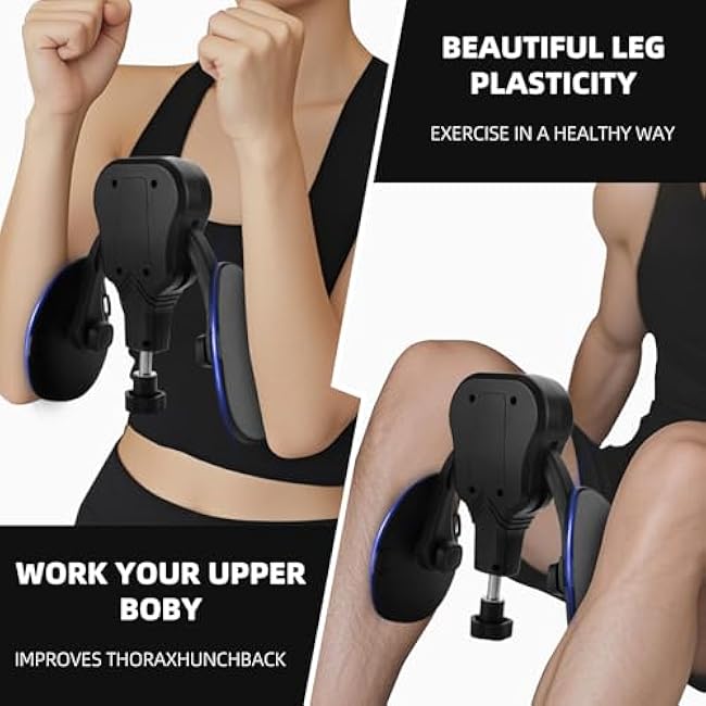 Thigh Trainer Hip Trainer Kegel Exerciser, 132lbs Leg and Inner Thigh Strength Excrcise Equipment, Hip Shaper Trainer Machine,Pelvic Floor Strengthening Device, Thigh Toner Workout