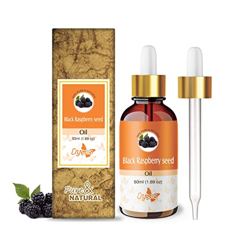 Image of Crysalis Black Raspberry Seed (Rubus Occidentalis) Oil|100% Pure & Natural Undiluted Essential Oil Organic Standard For Skin & Hair Care|Therapeutic Grade Oil, Improves Skin Elasticity-50ml