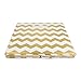 DII Collapsible Polyester Storage Cube, Chevron, Gold, Small