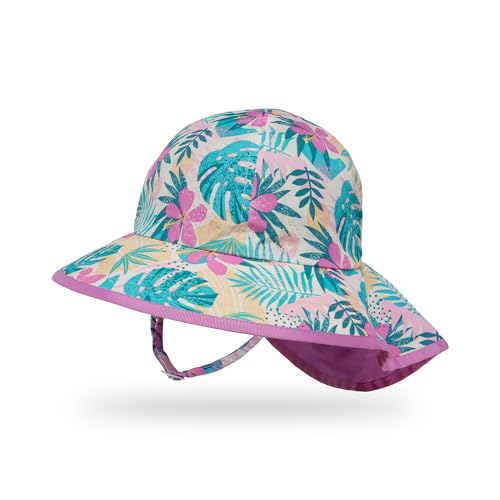 Sunday Afternoons Kids' Play Hat, Pink Tropical, Small