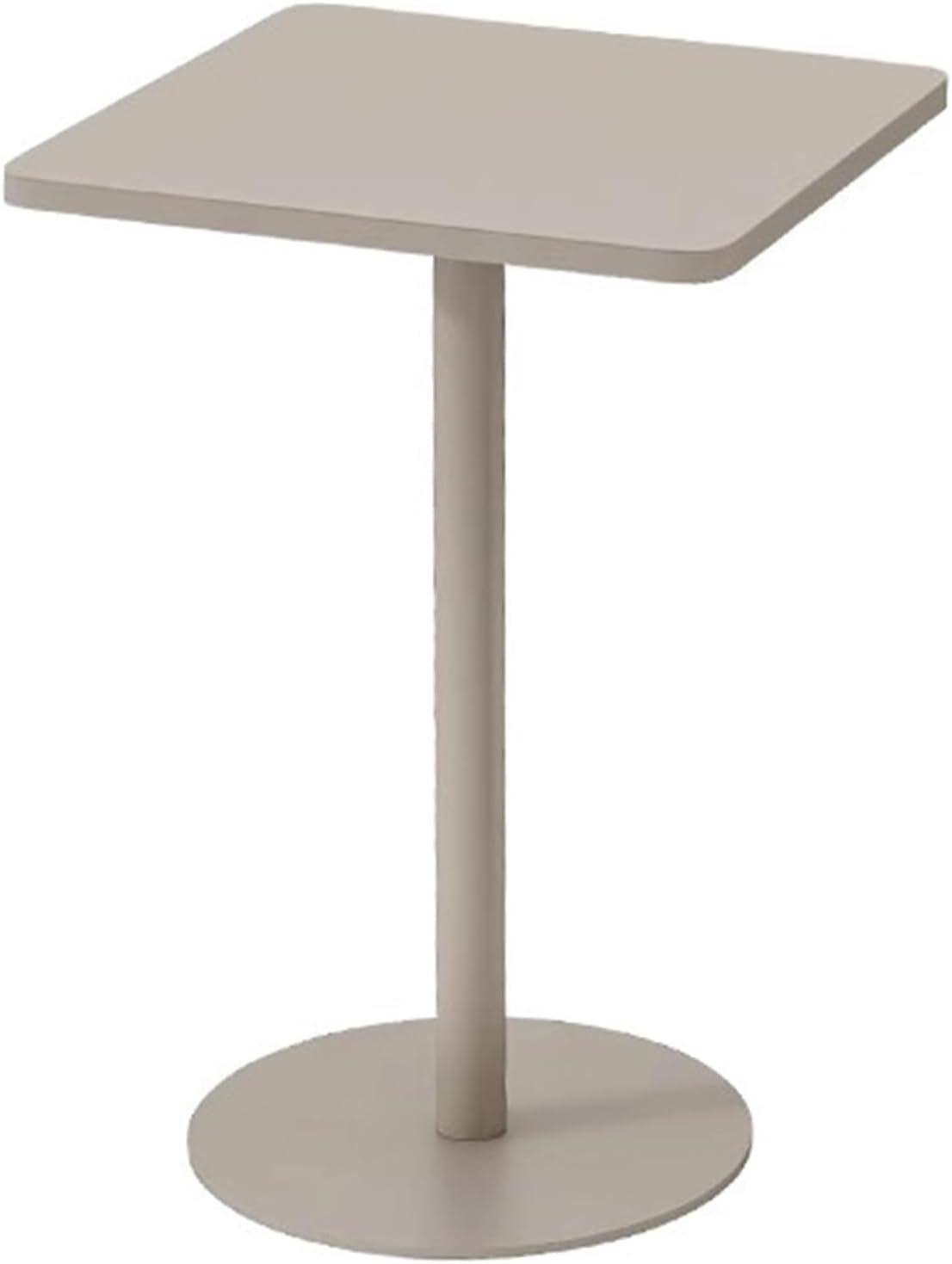 Small Iron Side Table, Outdoor Patio Square Coffee Table, Easy Assembly, for Front Desk, Milk Tea Shop Bar(Green,48x72cm/19x28in)