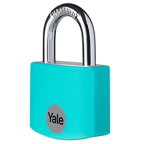 Miniatura 6 de Yale Ye3b 32 116 1 Te - Candado Aluminio 38 Mm Turquesa 3 Llaves, Doble Bloqueo Antirrobo Seguridad Para Taquilla, Caja De Herramientas, Armario Antirrobo Taquilla Garaje