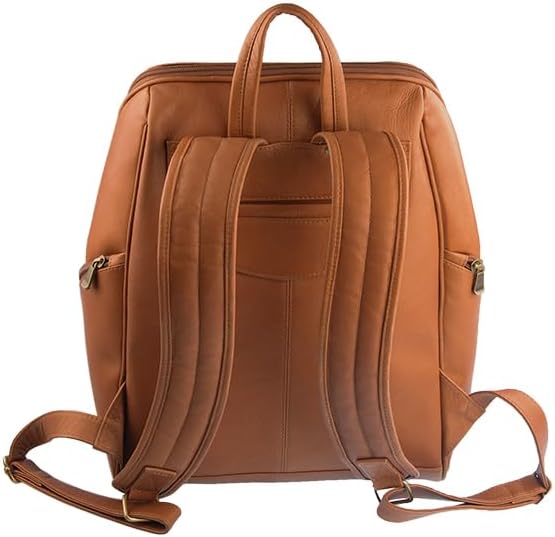 Sarge Leather Co. Julia Commuter Backpack, Top Grain Colombian Leather Laptop Backpack with Organized Compartments, Everyday Work Backpack for Office, Travel & Daily Use (SLC-702)