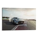  Poster per auto sportive AMG GT-R Drift Supercar Racing Car Quadro decorativo su tela da parete e arte Decorazione camera da letto per famiglie, 20 x 30 cm