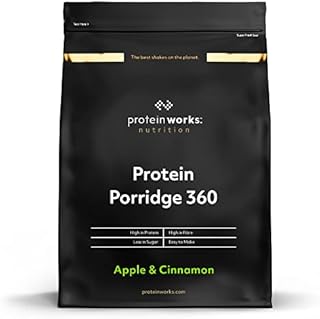Protein Works - High Protein Porridge 360 | Low Sugar Breakfast | Added Vitamins | Low GI, Wholegrain Oats | High Fibre | Banana Choc Chip | 500 g