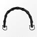 Piutouyar 2pcs U-Shaped Handbag Handles Bamboo Purses Handles Imitation Bamboo Handle Replacement Resin Purse Handbag Handles for Bag Making with Black Metal Buckle