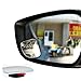 EMIUP Fan-Shape Blind Spot Mirrors 360°Rotatable Frameless HD Convex Glass Stick-on Rear View Mirror For All Cars,Motorcycles,Truck,SUV-2Pack