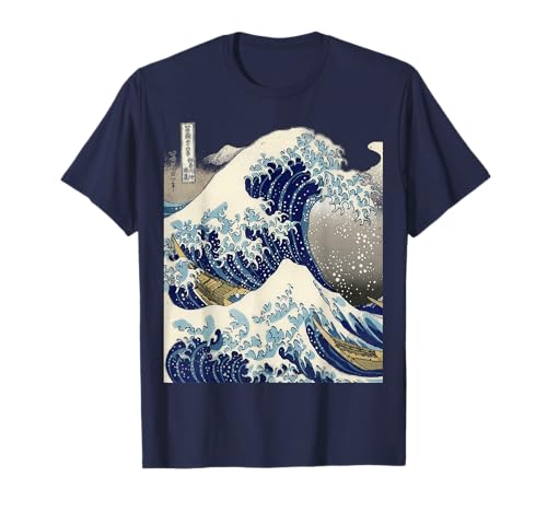Camiseta de tatuaje japonés vintage Kanagawa The Great Wave Camiseta