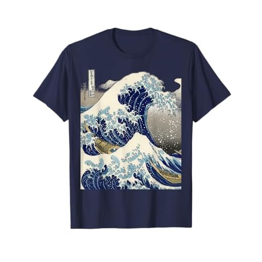 Camiseta de tatuaje japonés vintage Kanagawa The Great Wave Camiseta