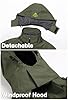 Ginsiom Mens Waterproof Jacket, Outdoor Rain Coat Lightweight Windbreaker for Hiking Running Golf Mountain（Armygreen,S #4