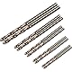 NA Spiralbohrer-Set, HSS, M35, Kobalt-Bohrer, 1 mm, 1,5 mm, 2 mm, 2,5 mm, 3 mm, für Holz, Edelstahl, Metall, Kunststoff, 10 Stück