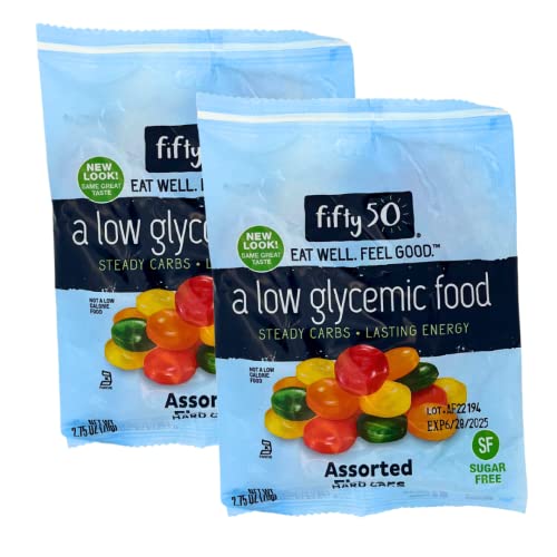 Fifty 50 Foods Kosher Sugar Free Assorted Fruit Hard Candy, 2.75 Ounce (Pack Of 2) #TOP12
