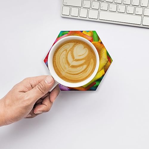 Dessous de verre en céramique absorbant lot de 4 pour table basse