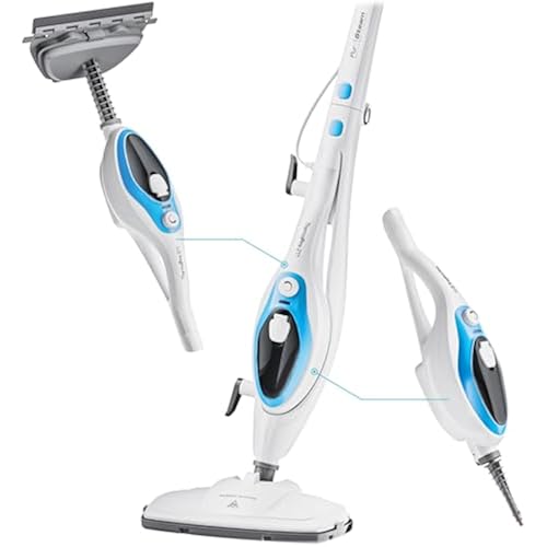 PurSteam 10-in-1 Steam Mop, Floor Steamer with Detachable Handheld Steam Cleaner for Tile, Hardwood Floors