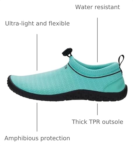 WHITIN Women's Lightweight Quick-Dry Water Shoes, Green #TOP11