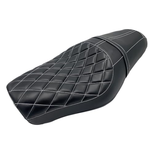 Asiento doble para Sportster 1200 y Iron 883 en cuero negro