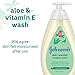 Johnson's Baby Skin Nourishing Moisture Baby Body Wash with Aloe Scent & Vitamin E, Hypoallergenic & Tear Free Bath Wash for The Whole Family, Paraben- & Sulfate-Free, 20.3 fl. oz