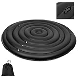 Inflatable Hot Tub Cover Round Replacement All Saluspa Intex Spa Covers Insert One Size Fits All Insulated Thermal Energy Saving Hot Tub Lid Replacement Used for Rain-Proof Snow-Proof （with Handle）